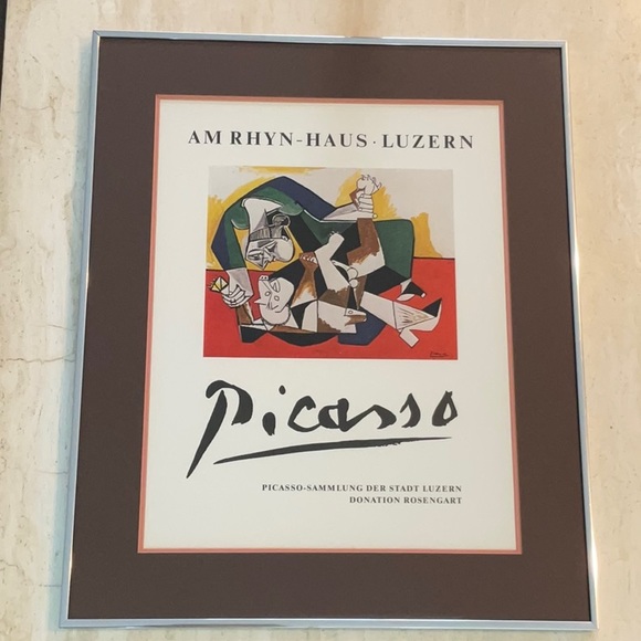 Picasso Other - Pablo Picasso Picture Exhibition AM RHYN HAUS LUZERN Art Vintage Museum Framed